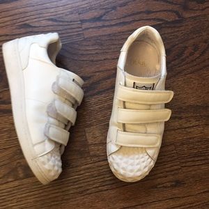 Ash white Velcro closure sneakers shoes 7.5